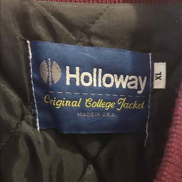 Vintage SIU Salukis Holloway Original Letterman Jacket Southern Illinois Varsity - Picture 3 of 4